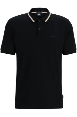 Hugo Boss Miesten Trikoo T-paita polokauluksella, PENROSE 38 NOS Musta