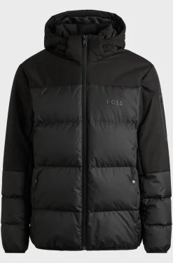 Hugo Boss Miesten Untuvatakki, J-HAMAR 3 Musta