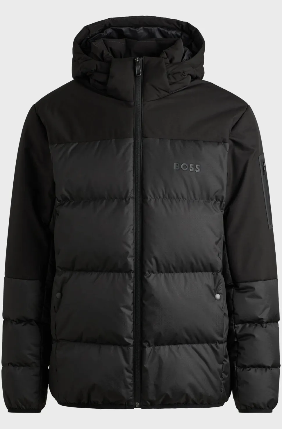 Hugo Boss Miesten Untuvatakki, J-HAMAR 3 Musta