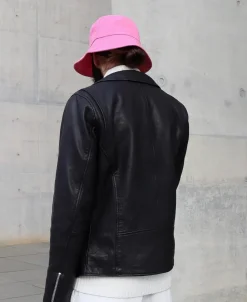 Human Scales Miesten Nahkatakki ADAM BIKER Musta