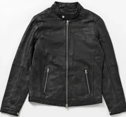 Human Scales Miesten Nahkatakki PETE Musta