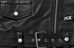 Human Scales Naisten Nahkatakki, LEAH LEATHERJACKET Musta