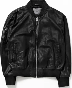 Human Scales Naisten Nahkatakki, CELINA NAHKATAKKI Musta