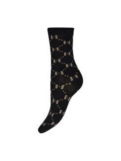 Hypethedetail naisten sukat, HYPETHEDETAIL SOCKC ANKLE Musta Kuosi