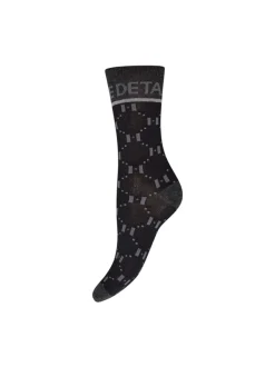 Hypethedetail naisten sukat, HYPETHEDETAIL SOCKS ANKLE Musta Kuosi