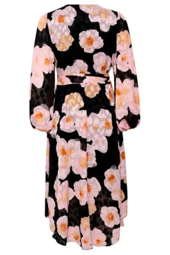 Inwear mekko, BASIRA WRAP DRESS Pinkki Kuosi