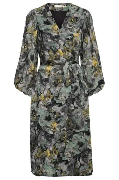 Inwear mekko, BASIRA WRAP DRESS Beige Kuosi