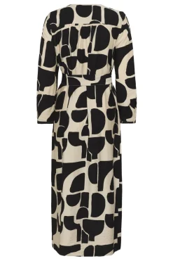 Inwear mekko LYNNIW Belted Dress, musta kuosillinen