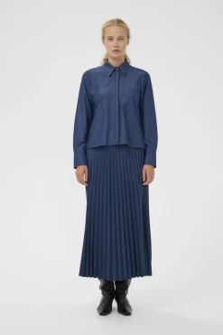 Inwear naisten hame CHERRIEIW SKIRT, Dark Denim