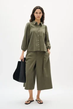 Inwear naisten housut, BALLARIIW CULOTTE Dusty Olive