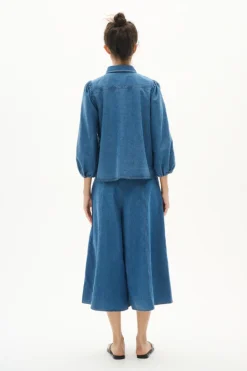 Inwear naisten housut, BALLARIZIW CULOTTE Blue Denim