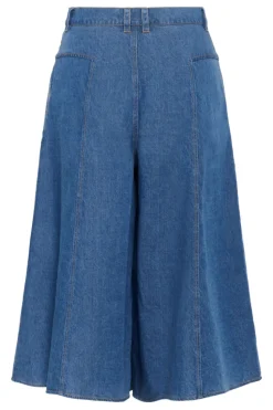 Inwear naisten housut, BALLARIZIW CULOTTE Blue Denim