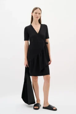 Inwear naisten mekko, PARIIW VINCENT WRAP DRESS Black