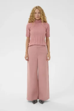 Inwear naisten neulepusero NikolaiW Kellsie SS Pullover, Ash Rose Melange