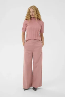 Inwear naisten neulepusero NikolaiW Kellsie SS Pullover, Ash Rose Melange