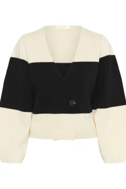 Inwear naisten neuletakki, KAYLLAIW CARDIGAN Whisper White / Black