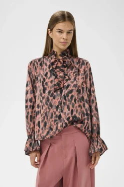 Inwear naisten paitapusero GRACIEIW PRINTED BLOUSE, Rose Painted Dot