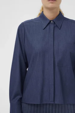 Inwear naisten paitapusero CHERRIEIW SHIRT, Dark Denim