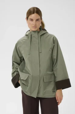 Inwear naisten takki GracelynnIW Hooded Jacket, vihreä