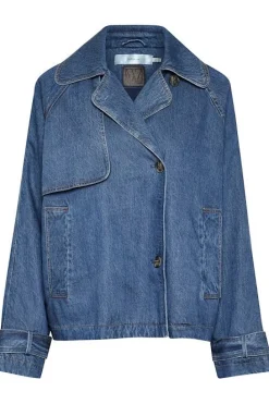 Inwear naisten takki, MABLEIW MINONA SHORT COAT Dark Blue Denim