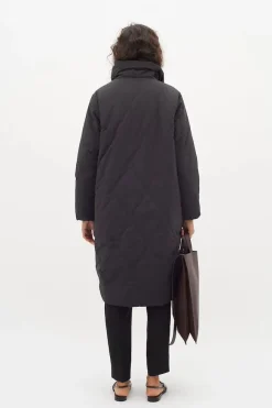 Inwear Naisten Talvitakki, LEIGANIW LONG COAT Black