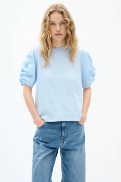 Inwear naisten t-paita, K-PAYANA WOVEN TRIM T-SHIRT Windsurfer