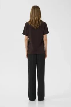 Inwear naisten t-paita VINCENTIW KARMEN TSHIRT, Chocolate Brown