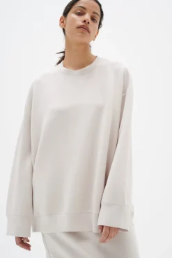 Inwear Naisten Väljä Collegepaita, AIDA SWEATSHIRT Luonnonvalkoinen