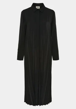 Isay naisten mekko FRIDA PLEAT DRESS, musta