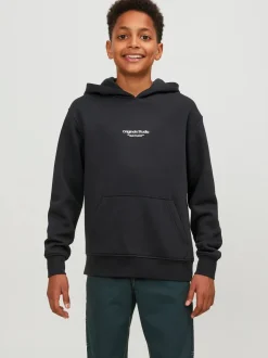 Jack and Jones junior huppari, JORVESTERBRO SWEAT HOOD Musta