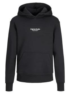 Jack and Jones junior huppari, JORVESTERBRO SWEAT HOOD Musta