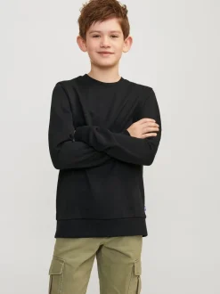 Jack and Jones Junior JJEBRADLEY SWEAT CREW NOOS, musta