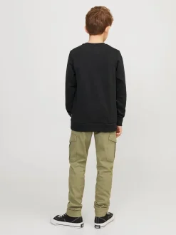 Jack and Jones Junior JJEBRADLEY SWEAT CREW NOOS, musta