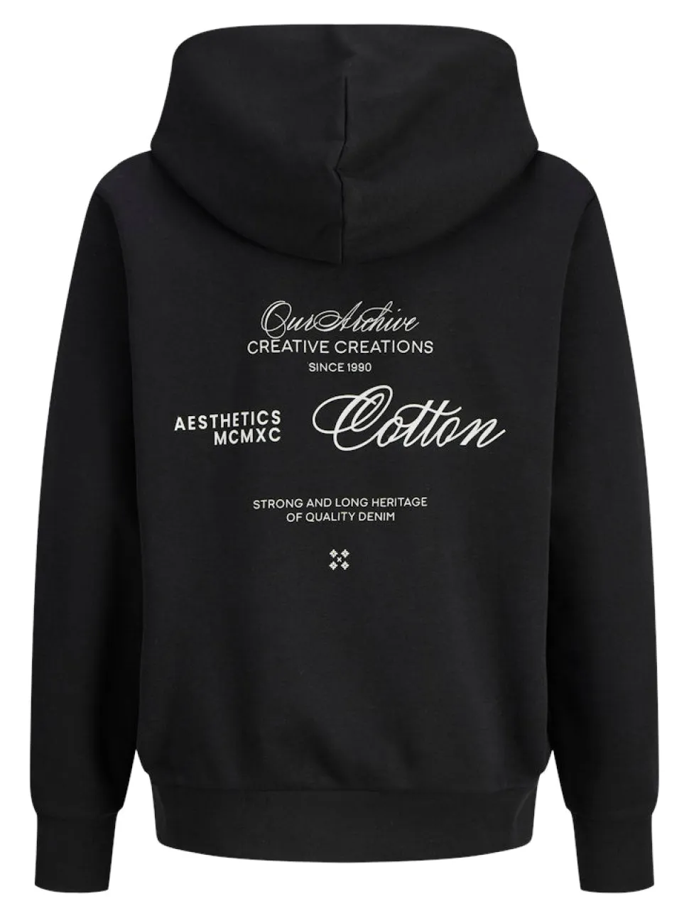 Jack and Jones Junior lasten huppari JJROAR SWEAT HOOD JNR, musta