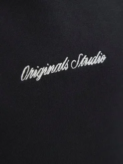 Jack and Jones Junior lasten huppari JORNORREBRO EMB SWEAT HOOD NOOS JNR, musta