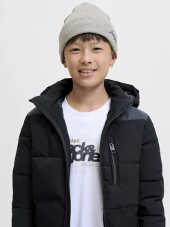 Jack and jones junior pipo, JACBURNABY BEANIE JNR Keskiharmaa