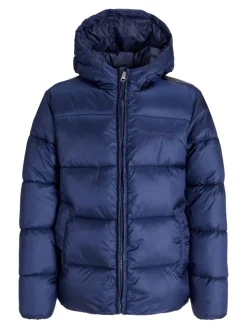 Jack and Jones junior takki, JORNORREBRO PUFFER JACKET JNR Tummansininen