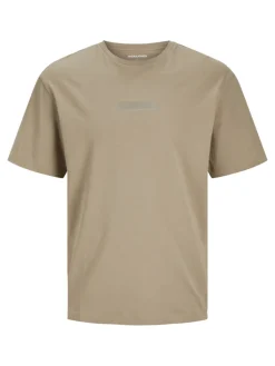 Jack and jones junior t-paita, JJTAKA TEE SS CREW NECK Harmaanruskea