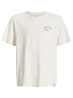 Jack and jones junior t-paita, JJEBRANDES RELAXED TEE SS NOOS JNR Luonnonvalkoinen
