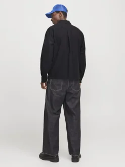 Jack and Jones miestan päällyspaita, JJEURBAN EDGE OVERSHIRT LS SN Black