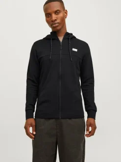 Jack and Jones mieste huppari, JCOAIR SWEAT ZIP HOOD Black