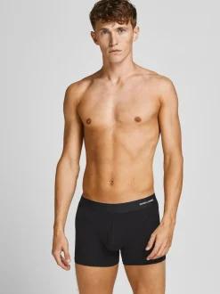 Jack and Jones miesten alushousut, JACBASIC BAMBOO TRUNKS 3 PACK Black