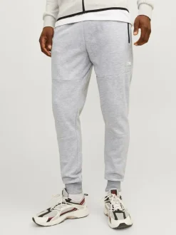 Jack and Jones Miesten Collegehousut JJIWILL JJAIR SWEAT PANTS Light Grey Melange
