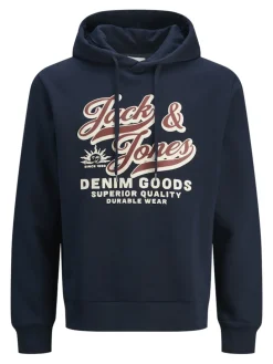 Jack and Jones miesten huppari, JJELOGO SWEAT HOOD 2 COL 25/26 Sky Captain