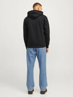 Jack and Jones miesten huppari, JORPORTLAND BLOCK SWEAT HOOD LN Black