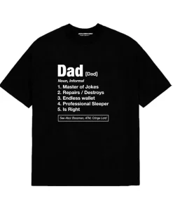 Jack and Jones miesten t-paita Dad Tee SS Crew Neck, musta
