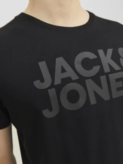 Jack and Jones Miesten T-Paita, JJECORP LOGO TEE SS O-NECK NOOS Black