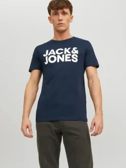Jack and Jones Miesten T-Paita, JJECORP LOGO TEE SS O-NECK NOOS Navy Blazer