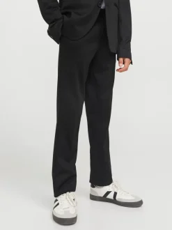 JACK&JONES JUNIOR lasten puvunhousut, JJEJAXON JERSEY TROUSER NOOS JNR Musta
