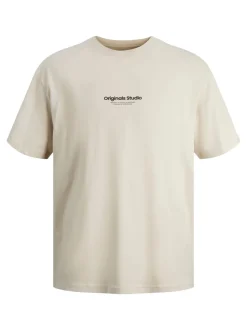 JACK&JONES JUNIOR lasten t-paita, JORVESTERBRO TEE SS CREW NECK Beige